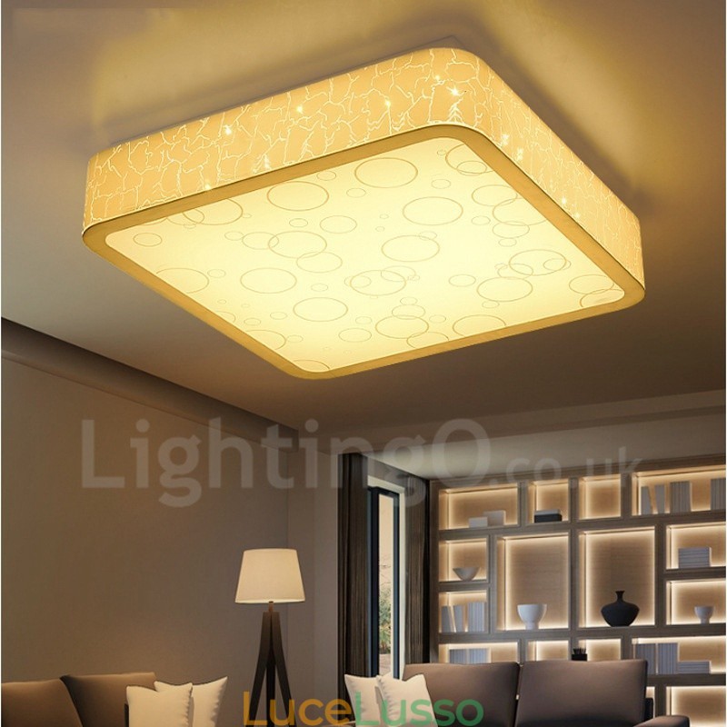 Lampada da soffitto moderna e contemporanea in metallo integrata