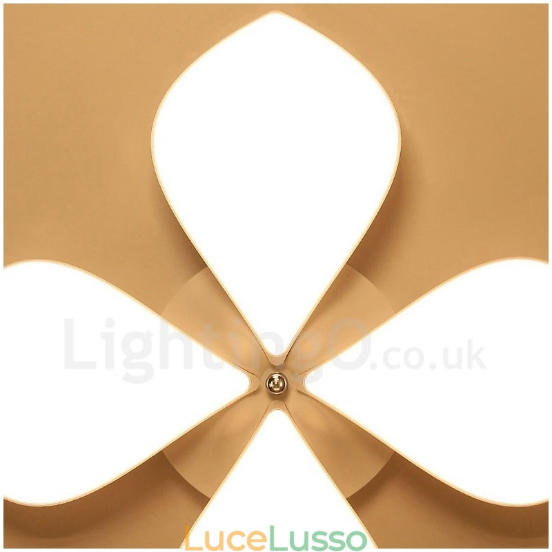Lampada da soffitto moderna contemporanea a 4 luci integrata in metallo