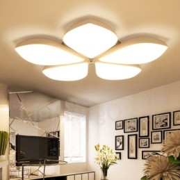 Lampada da soffitto moderna contemporanea a 5 luci integrata in metallo