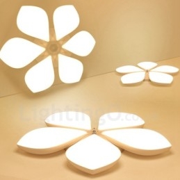 Lampada da soffitto moderna contemporanea a 5 luci integrata in metallo