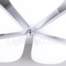 Lampada da soffitto moderna contemporanea a 5 luci integrata in metallo