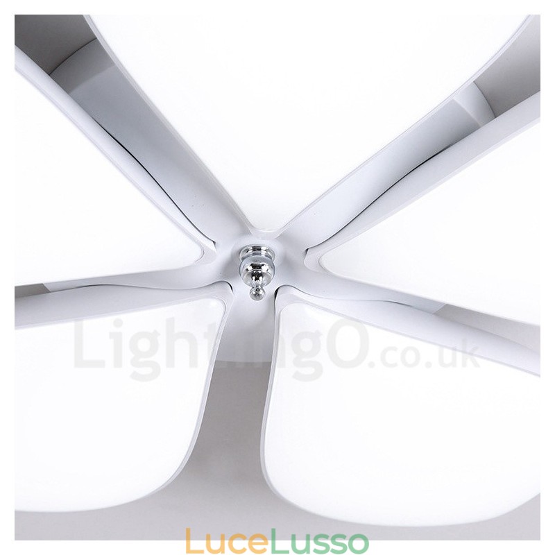 Lampada da soffitto moderna contemporanea a 5 luci integrata in metallo