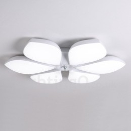 Lampada da soffitto moderna contemporanea a 6 luci integrata in metallo