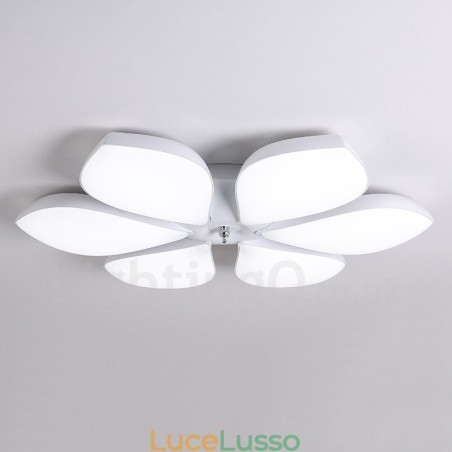 Lampada da soffitto moderna contemporanea a 6 luci integrata in metallo Lampada da soffitto moderna contemporanea a 6 luci integrata in metallo