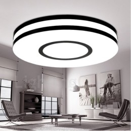 Lampada da soffitto moderna e contemporanea in metallo integrata
