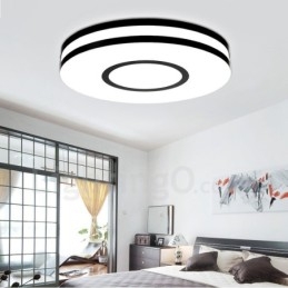 Lampada da soffitto moderna e contemporanea in metallo integrata