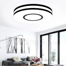 Lampada da soffitto moderna e contemporanea in metallo integrata