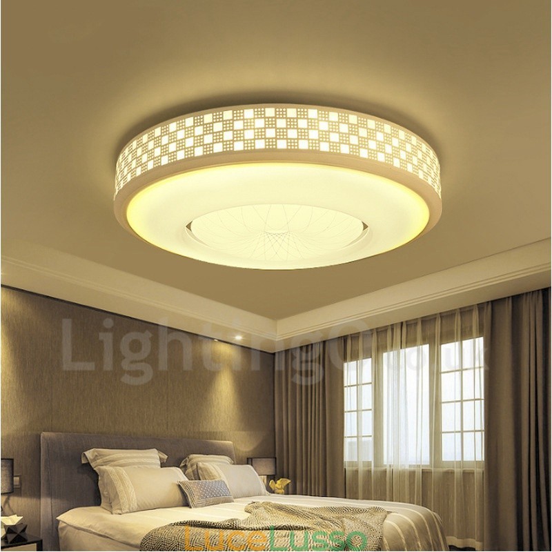 Lampada da soffitto moderna e contemporanea in metallo integrata