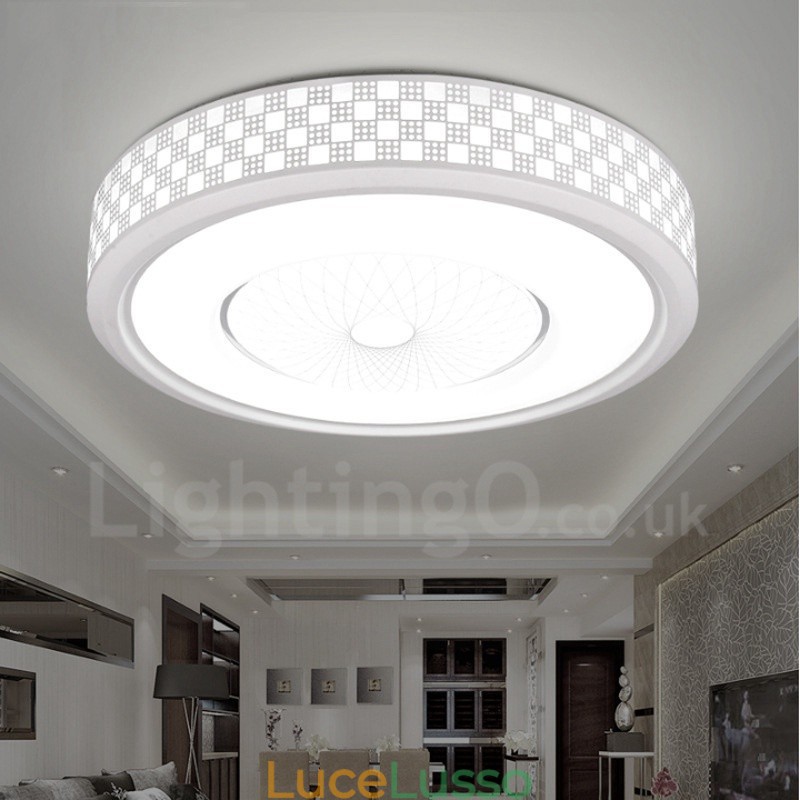 Lampada da soffitto moderna e contemporanea in metallo integrata