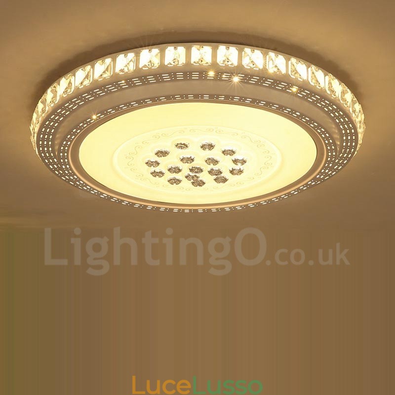 Lampada da soffitto moderna e contemporanea in metallo integrata per il bagno