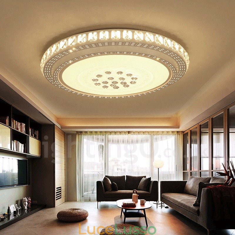 Lampada da soffitto moderna e contemporanea in metallo integrata per il bagno
