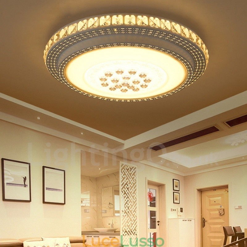 Lampada da soffitto moderna e contemporanea in metallo integrata per il bagno