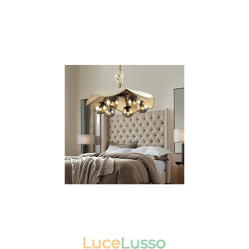Lampadario Mini Stile Vintage Metallo