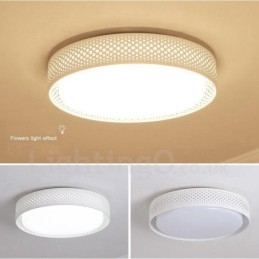 Lampada da soffitto moderna e contemporanea in metallo integrata