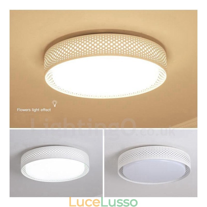 Lampada da soffitto moderna e contemporanea in metallo integrata