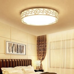 Lampada da soffitto moderna e contemporanea in metallo integrata