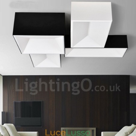 Lampada da soffitto moderna e contemporanea in metallo integrata Lampada da soffitto moderna e contemporanea in metallo integrata
