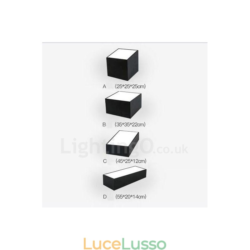 Lampada da soffitto moderna e contemporanea in metallo integrata