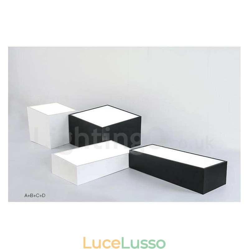 Lampada da soffitto moderna e contemporanea in metallo integrata