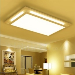 Lampada da soffitto moderna e contemporanea in metallo integrata