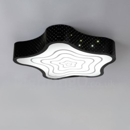 Lampada da soffitto moderna e contemporanea in metallo integrata