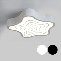 Lampada da soffitto moderna e contemporanea in metallo integrata