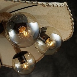 Lampadario Mini Stile Vintage Metallo