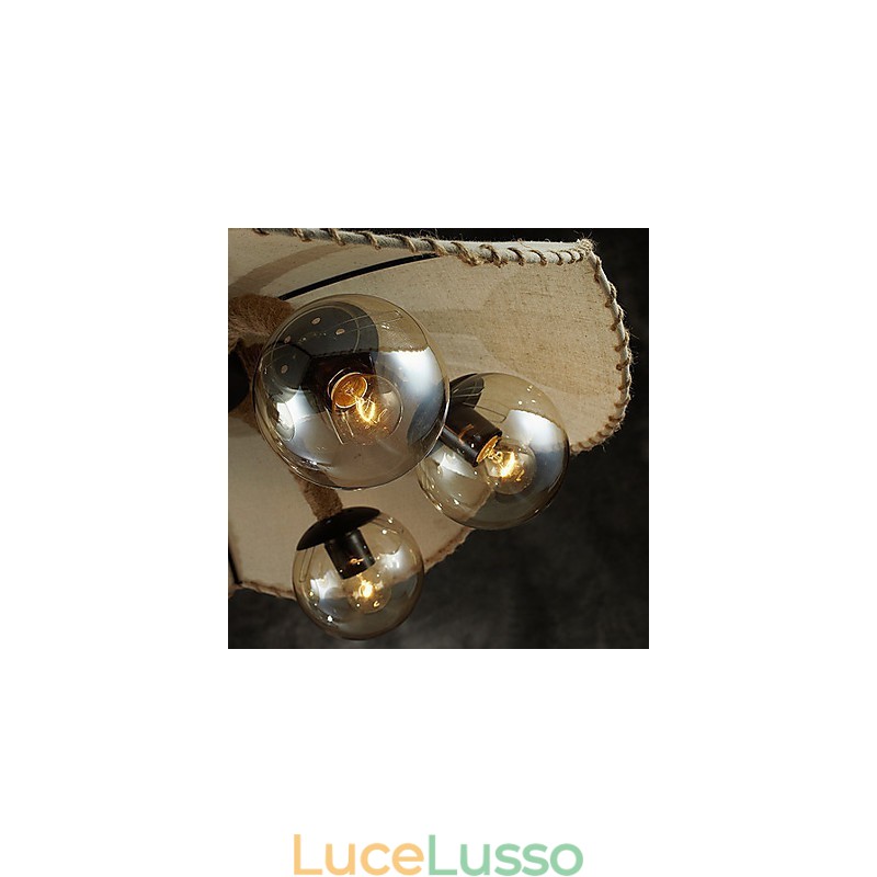 Lampadario Mini Stile Vintage Metallo