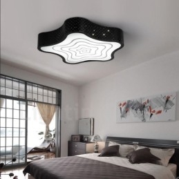 Lampada da soffitto moderna e contemporanea in metallo integrata