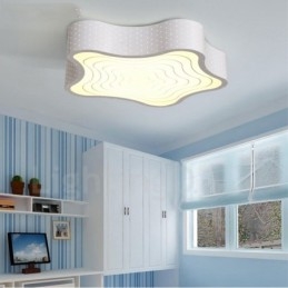 Lampada da soffitto moderna e contemporanea in metallo integrata