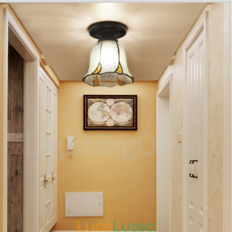 Lampada da soffitto integrata in stile mediterraneo