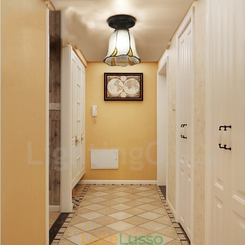 Lampada da soffitto integrata in stile mediterraneo