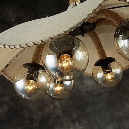 Lampadario Mini Stile Vintage Metallo
