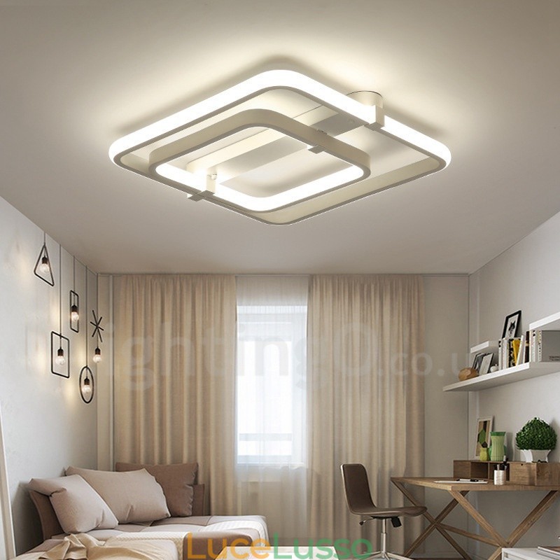 2 Anelli Moderni Contemporanei Integrati Luce da Incasso