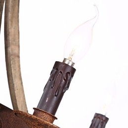 Lampadario a sospensione rustico americano in legno vintage con lampada a sospensione e lampada da soggiorno