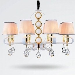 Lampadario in tessuto 8 luci moderno minimalista lampada di alta qualità