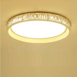 Lampada da soffitto moderna e contemporanea in metallo integrata