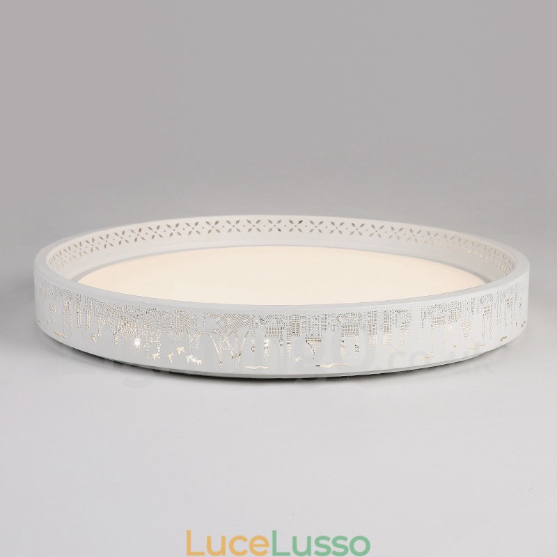 Lampada da soffitto moderna e contemporanea in metallo integrata