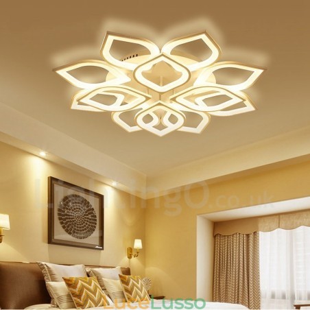 Lampada da soffitto integrata moderna e contemporanea da 12 luci Lampada da soffitto integrata moderna e contemporanea da 12 luci