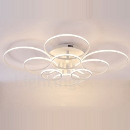 Lampada da soffitto moderna contemporanea a 10 luci integrata in metallo