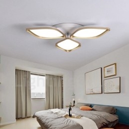 Lampada da soffitto moderna e contemporanea a 3 luci integrata in metallo