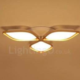 Lampada da soffitto moderna e contemporanea a 3 luci integrata in metallo