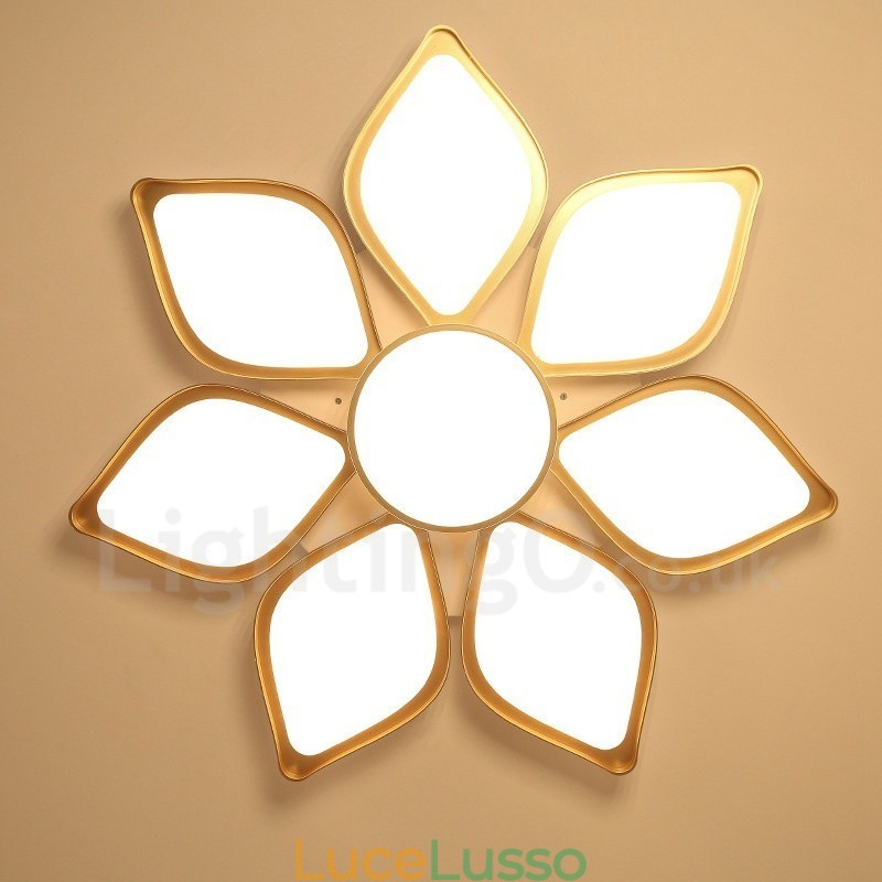 Lampada da soffitto moderna contemporanea a 8 luci integrata in metallo