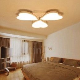 Lampada da soffitto moderna e contemporanea a 3 luci integrata in metallo