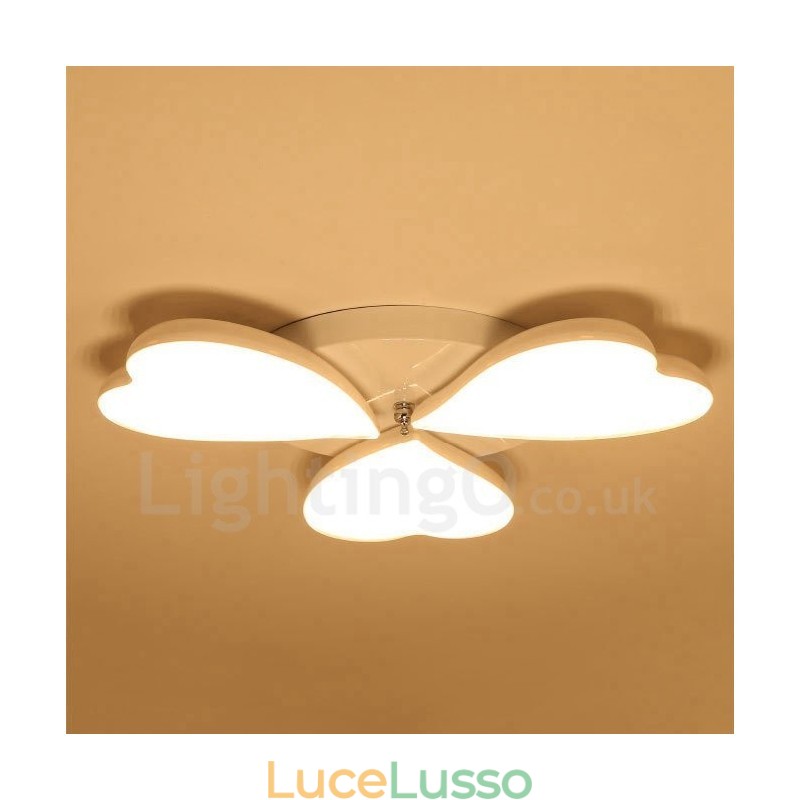 Lampada da soffitto moderna e contemporanea a 3 luci integrata in metallo