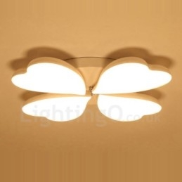 Lampada da soffitto moderna contemporanea a 4 luci integrata in metallo