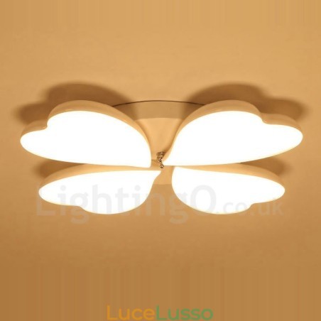 Lampada da soffitto moderna contemporanea a 4 luci integrata in metallo Lampada da soffitto moderna contemporanea a 4 luci integrata in metallo