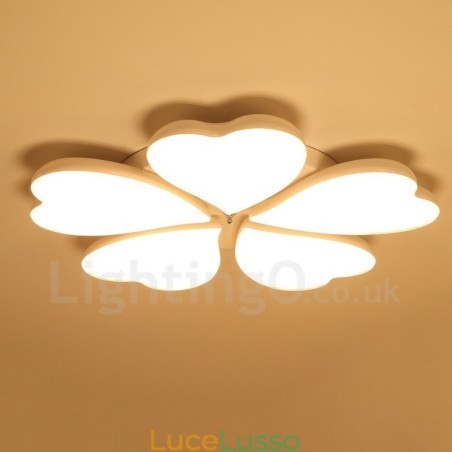 Lampada da soffitto moderna e contemporanea a 5 luci integrata in metallo Lampada da soffitto moderna e contemporanea a 5 luci integrata in metallo