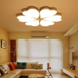 Lampada da soffitto moderna contemporanea a 6 luci integrata in metallo