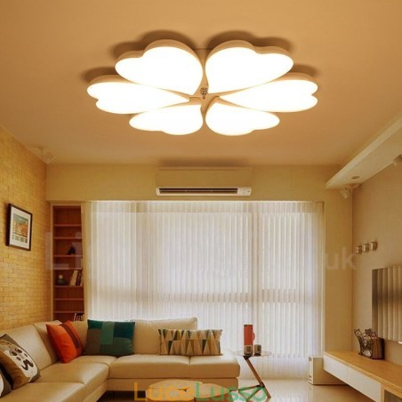 Lampada da soffitto moderna contemporanea a 6 luci integrata in metallo Lampada da soffitto moderna contemporanea a 6 luci integrata in metallo